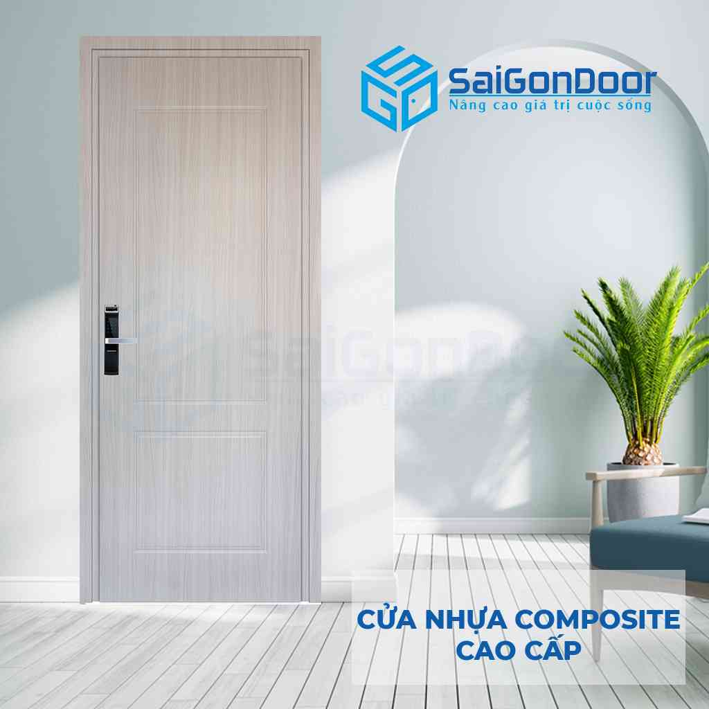 Cửa nhựa gỗ Composite phòng vệ sinh SaiGonDoor