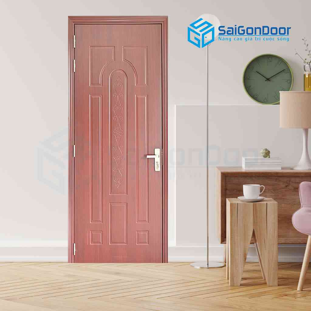 Một số mẫu cửa nhựa gỗ Composite dùng làm cửa phòng tắm tại SaiGonDoor