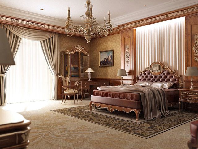 Phòng ngủ phong cách hoàng gia Anh