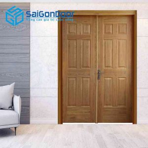 Cửa Gỗ HDF Veneer 2 canh 12A ash