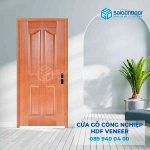 Cửa Gỗ HDF Veneer 4A Xoan dao 2