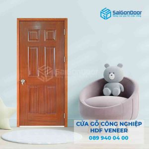 Cửa Gỗ HDF Veneer 6A xoan dao