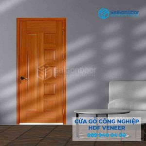Cửa Gỗ HDF Veneer 6B sapele 4