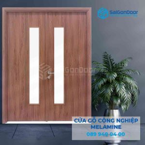 Cửa Gỗ MDF Melamine 2P1G1