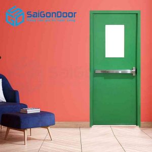 Cửa Thép Chống Cháy P1G1 xanh