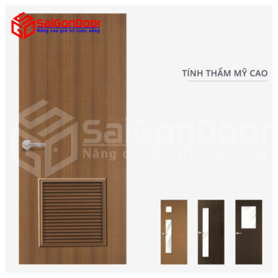Cửa nhựa vân gỗ 2022 SaiGonDoor
