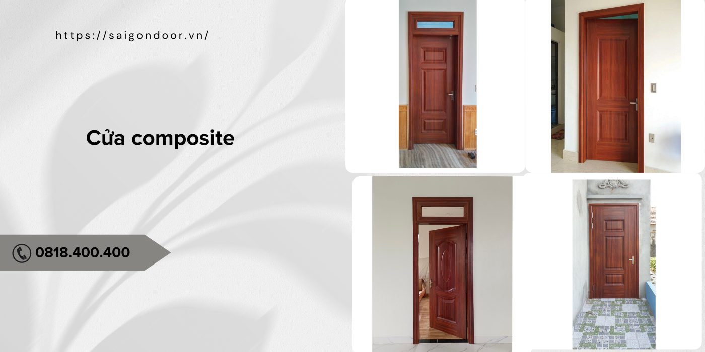 Cửa composite dễ dàng thích hợp với nhiều loại cửa khác nhau